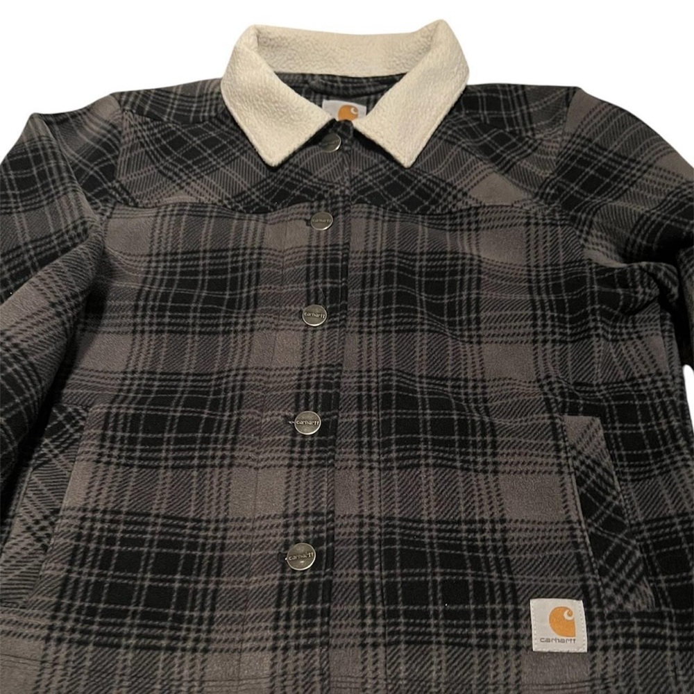 Carhartt Women's Black Plaid Jacket - Picture 2 of 4